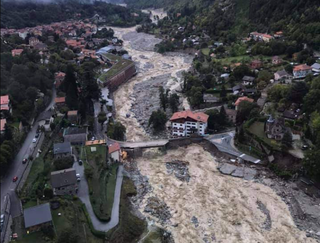 Lluvias e inundaciones excepcionales en los Alpes franceses