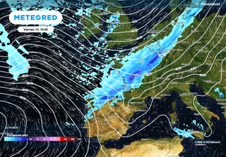 Lluvias en Espa&ntilde;a: ma&ntilde;ana un frente de 2000 kil&oacute;metros cruzar&aacute; Europa