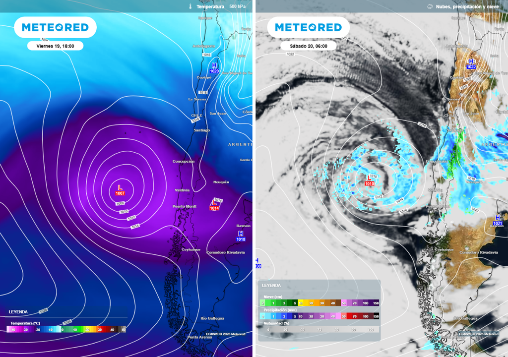sistema frontal previsto