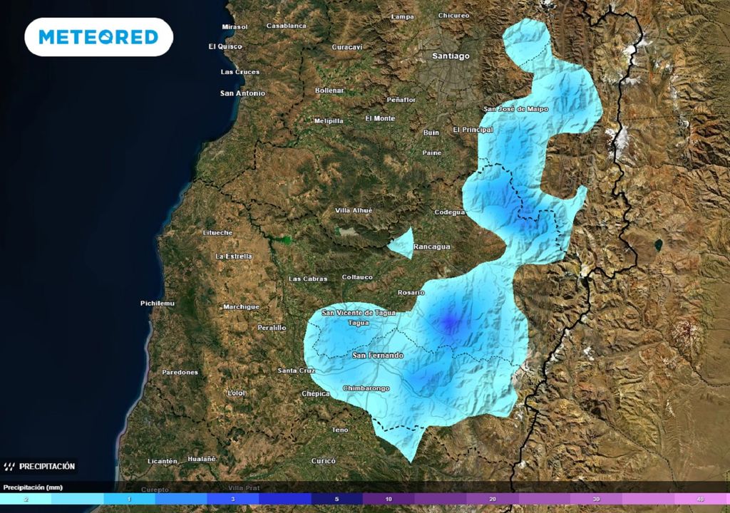 Pronóstico precipitaciones Chile central ECMWF Pronóstico precipitaciones Chile central ECMWF