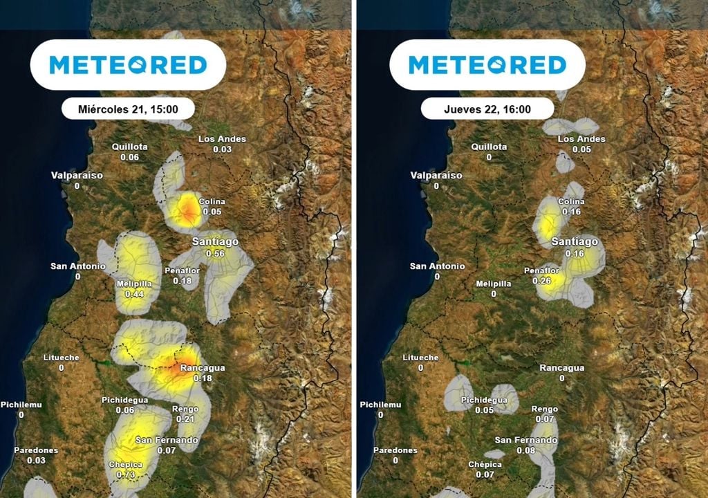 Tormentas eléctricas Durante los próximos días seguirá presente la probabilidad de tormentas eléctricas en Santiago y la RM.