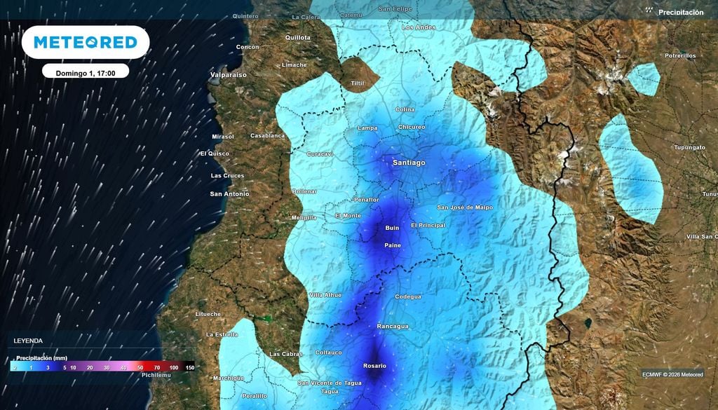En la RM se esperan chubascos y tormentas en la tarde noche de este domingo 1 de noviembre.