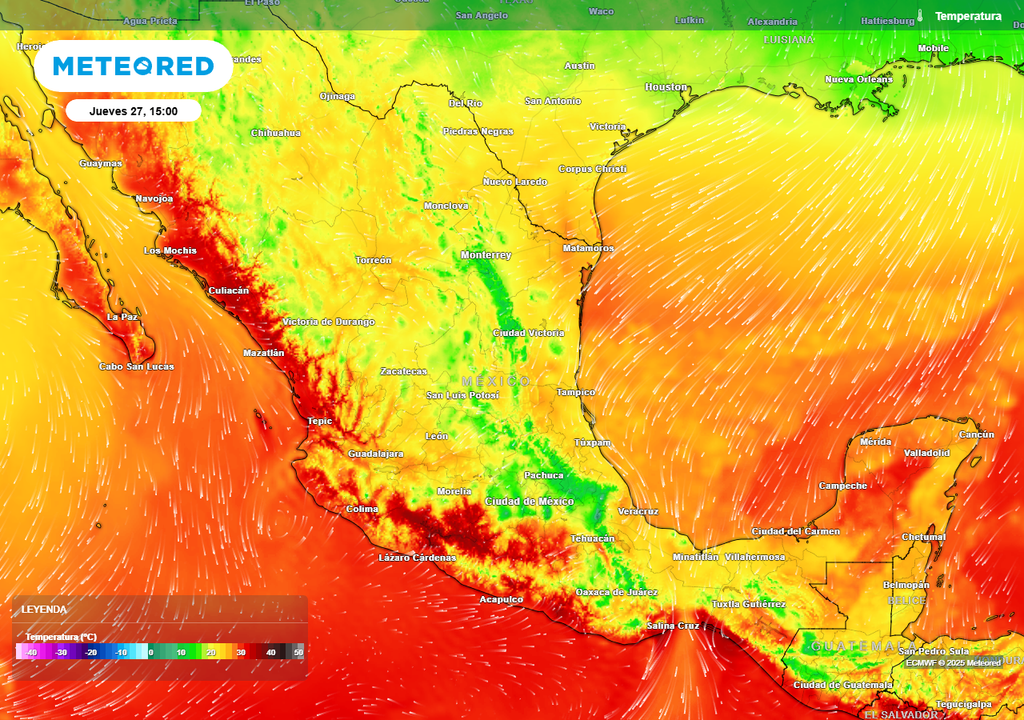 Pronóstico de temperaturas en grados Celsius Pronóstico de temperaturas en grados Celsius