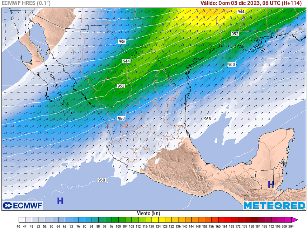 Viento a 300 mb
