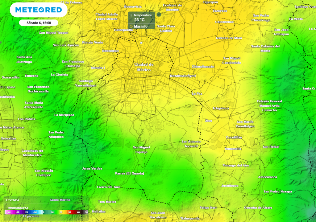Este sábado se verá refrescado por las lluvias fuertes durante la tarde, alcanzando temperaturas máximas de 23 °C. Este sábado se verá refrescado por las lluvias fuertes durante la tarde, alcanzando temperaturas máximas de 23 °C.