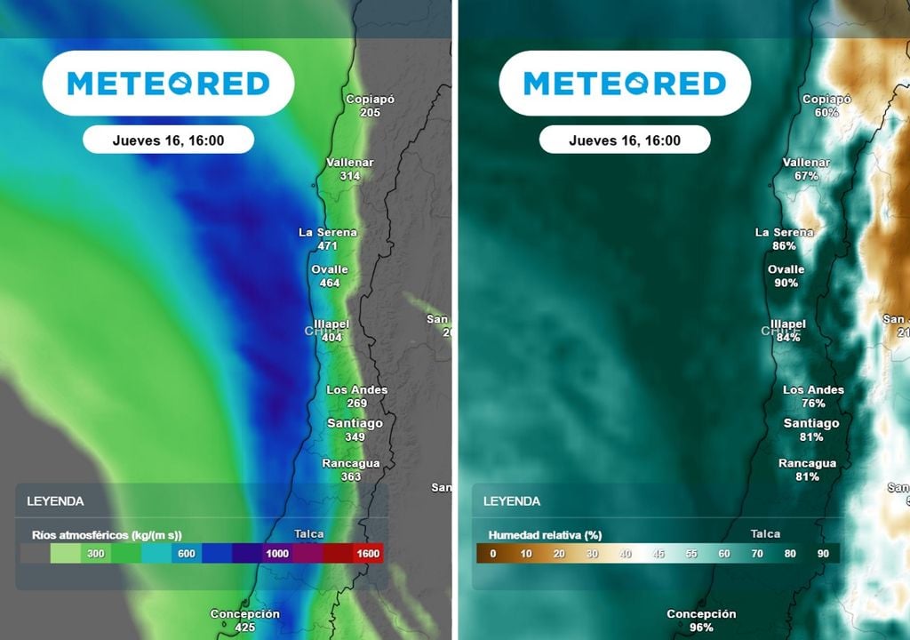 Río atmosférico Importante aporte de humedad será clave para las precipitaciones en la zona central del país.