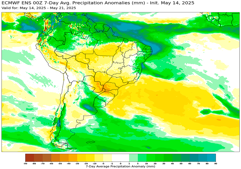 Anomalía, Lluvia, Tormenta, Pampeana, Argentina, Pronostico Anomalía, Lluvia, Tormenta, Pampeana, Argentina, Pronostico