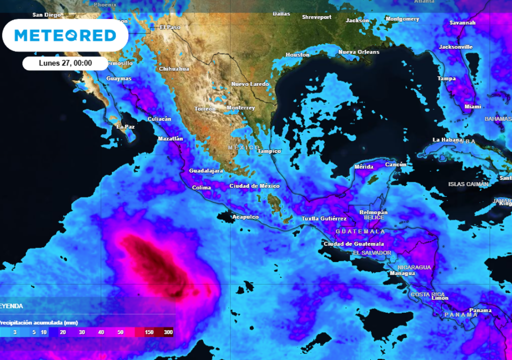 Lluvia Pronóstico de lluvias para este domingo en México.
