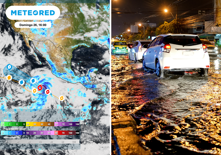Lluvias intensas castigar&aacute;n algunos estados de M&eacute;xico durante este domingo. &iexcl;Atentos por posibles inundaciones!