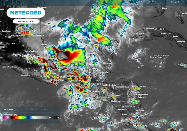 Lluvias intensas, granizo y posibles inundaciones para este sábado en México