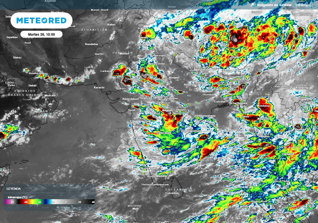 Monzón de la India, inundaciones, Meteored, Chile Monzón de la India, inundaciones, Meteored, Chile