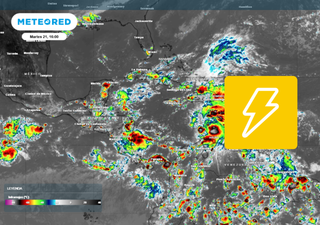 Lluvias muy fuertes mañana miércoles en Oaxaca, Veracruz y Chiapas: precipitaciones de hasta 75 mm en pocas horas