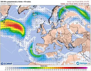 Lluvias muy intensas y persistentes para el 18-19 de octubre de 2018 en el área mediterránea ¿Por qué, cuánto y dónde?