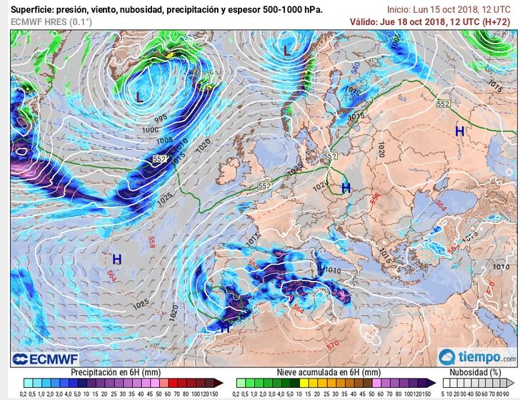 Lluvias Muy Intensas Y Persistentes Para El 18-19 De Octubre De 2018 En El área Mediterránea ¿por Qué, Cuánto Y Dónde? Lluvias Muy Intensas Y Persistentes Para El 18-19 De Octubre De 2018 En El área Mediterránea ¿por Qué, Cuánto Y Dónde?