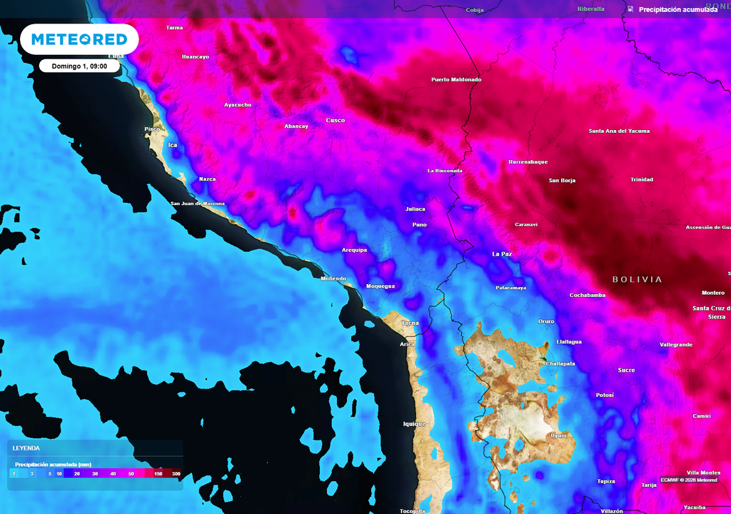 lluvias acumuladas Las lluvias disminuirán su volumen sobre Arequipa, aunque permanecerán presentes durante lo que resta de semana.
