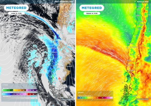 "Lluvias preocupantes": modelos ratifican avance de sistema frontal hasta la zona central. M&aacute;s de 120 mm esperados