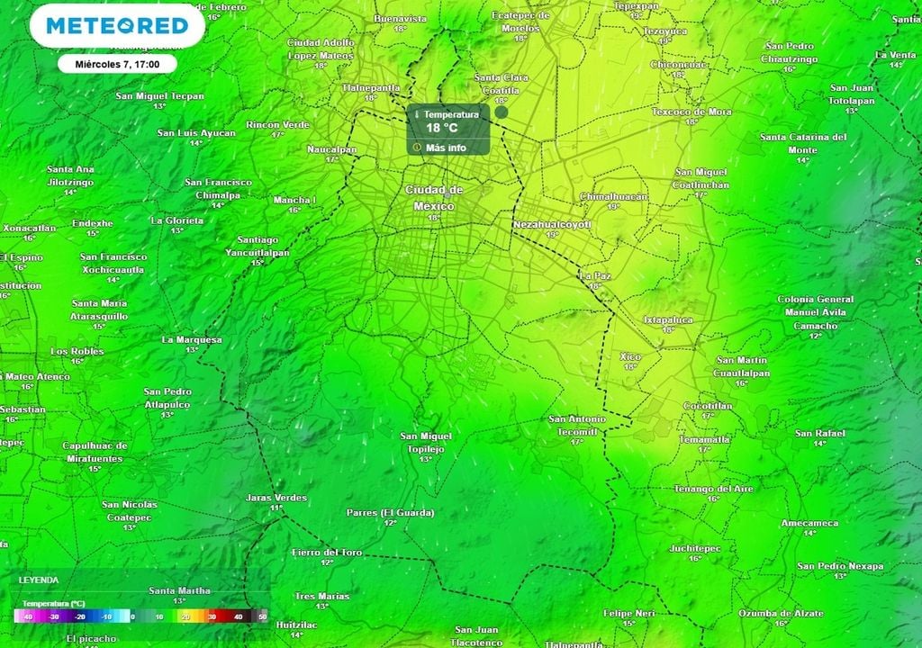 temperatura Luego de las lluvias las temperaturas descenderán rápidamente, por lo que se prevé ambiente de frío a fresco en gran parte de la CDMX.