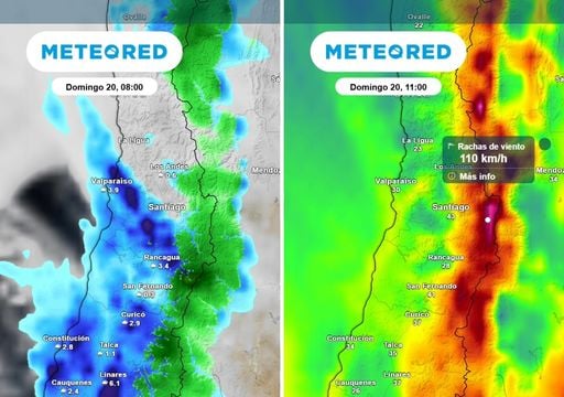 De casi 30 &deg;C a 18 &deg;C y fuertes vientos y lluvia: Santiago tendr&aacute; un brusco cambio de tiempo en Fiestas Patrias
