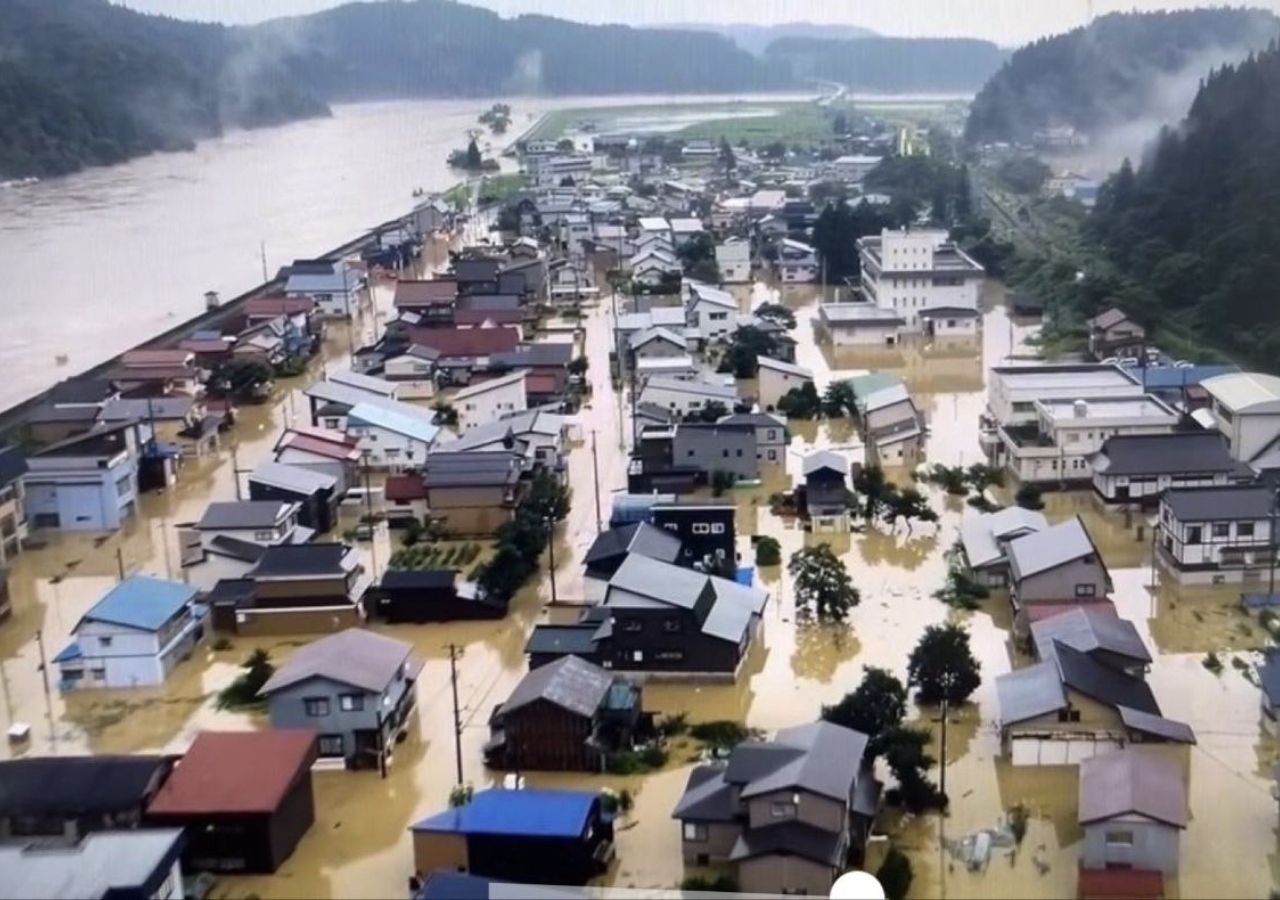 Yamagata concentrou o nível máximo de chuvas de todo o país e o mais alto da região desde que a JMA recolhe dados.