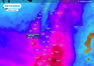 Lluvias regresan a la Región de Biobío la próxima semana: montos de 80 mm y viento de 60 km/h en estas comunas