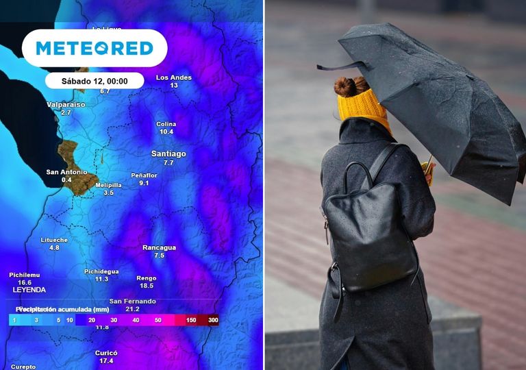 Lluvias vuelven a la RM: Santiago supera el 70 % de probabilidad este jueves
