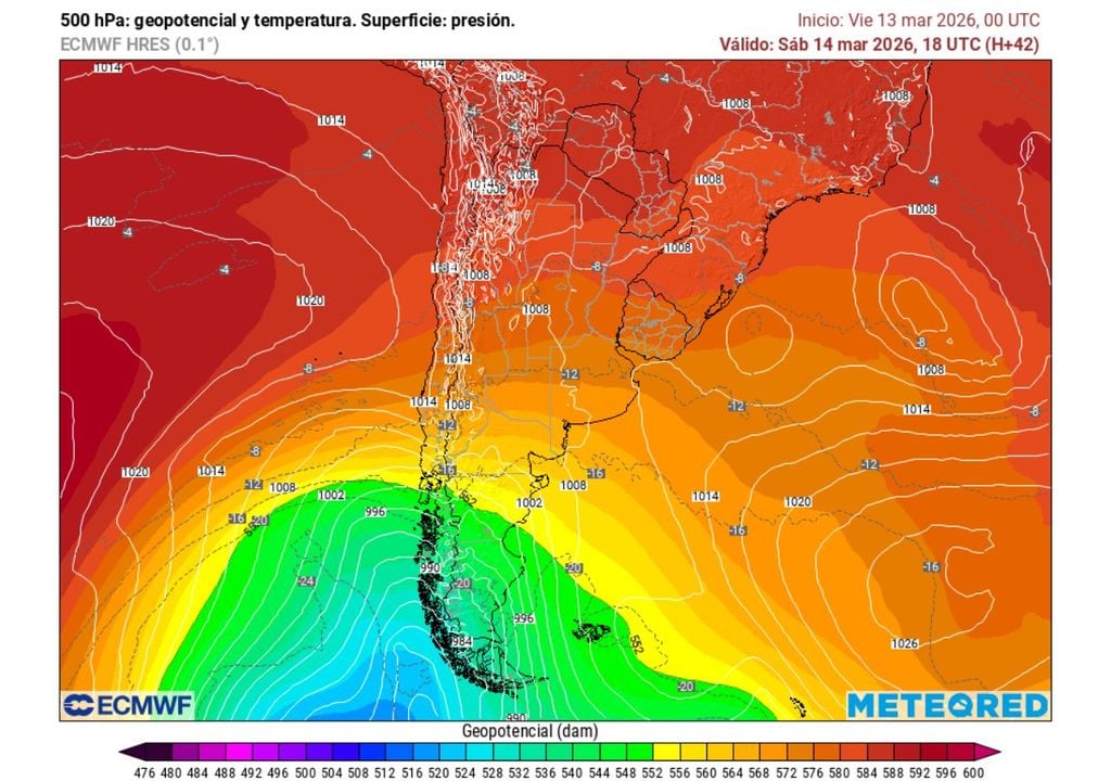 Una vaguada en altura se aproxima a Chile y favorecerá la formación y avance de sistemas frontales, aumentando la nubosidad y las precipitaciones en la zona centro sur durante los próximos días.