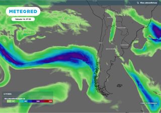 Lluvias regresan a la zona central: sistema frontal con r&iacute;o atmosf&eacute;rico dejar&aacute; fuertes precipitaciones