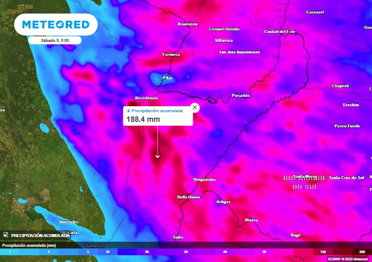 El Litoral ya registra lluvias récord en lo que va de septiembre. El Servicio Meteorológico Nacional alerta sobre nuevas tormentas fuertes.