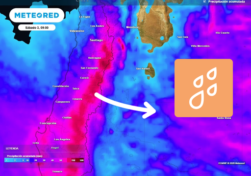 &ldquo;Lluvias, tormentas y hasta 30 &deg;C en una sola semana&rdquo;: seguidilla de frentes dejar&aacute; hasta 100 mm en la zona central