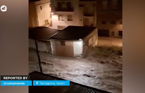 Lluvias torrenciales dejan importantes inundaciones en el sur de Tarragona