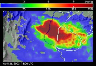 Lluvias torrenciales en Sudamérica