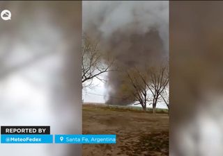 Lluvias torrenciales, granizo y un tornado: el violento temporal dej&oacute; da&ntilde;os en varias provincias argentinas