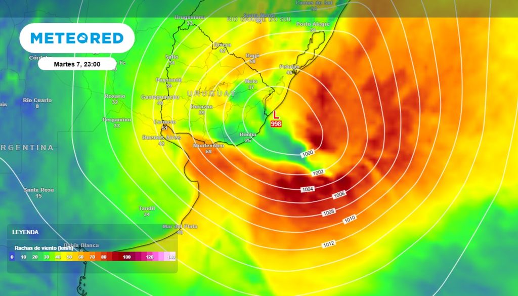 Una ciclogénesis nos deja lluvias y ráfagas sobre el AMBA