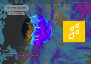 Lluvias y ambiente frío en la RM este domingo electoral: un sistema frontal eleva las probabilidades de precipitación