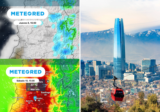Lluvias y calor extremo en la RM: as&iacute; ser&aacute; la r&aacute;pida secuencia de eventos que afectar&aacute; Santiago desde el jueves