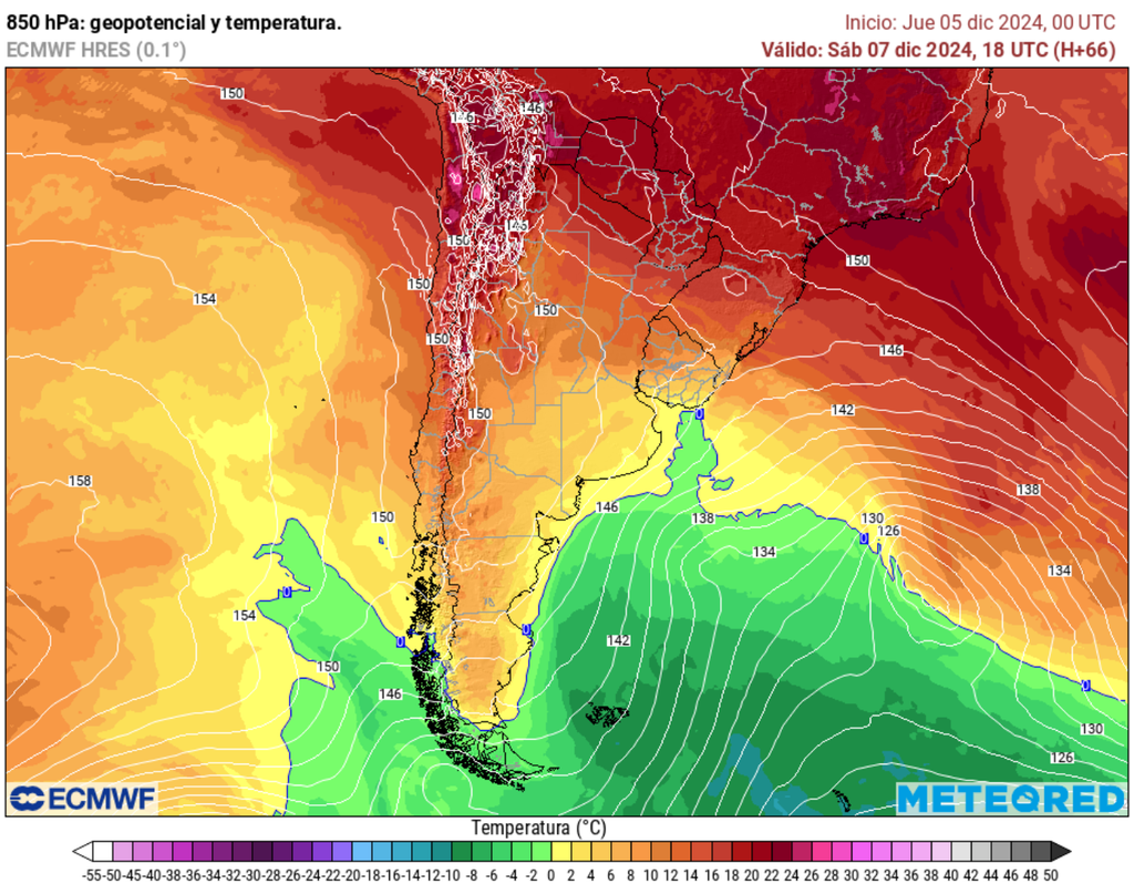 Mapa de 850 hPa.