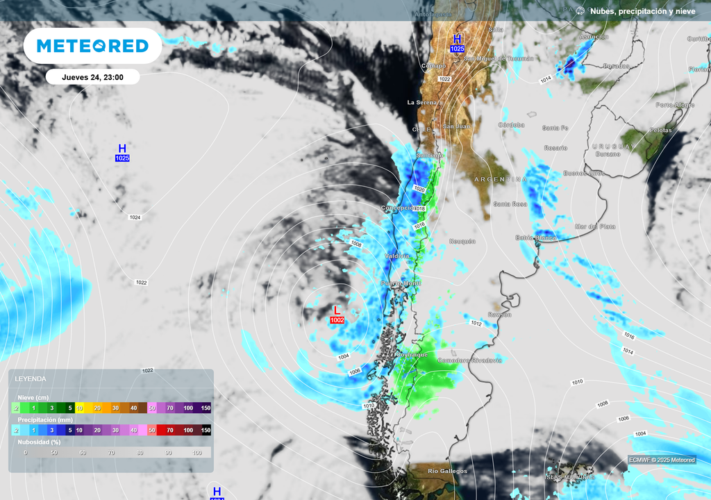 mapa de lluvia y nieve. mapa de lluvia y nieve.