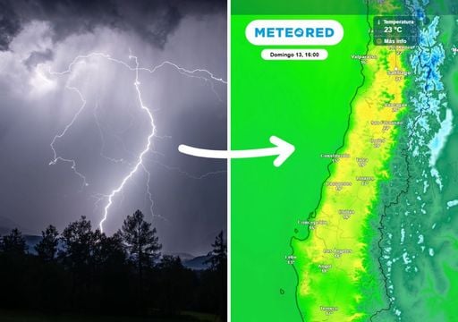 Viernes con lluvias y posible tormenta el&eacute;ctrica a la zona central de Chile: el fin de semana llega con hasta 23 &deg;C