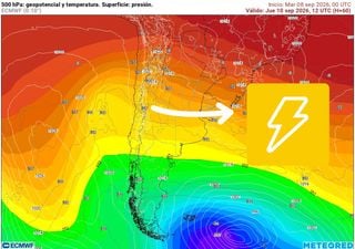 Lluvias y tormentas el&eacute;ctricas marcar&aacute;n el cambio de tiempo en la zona central
