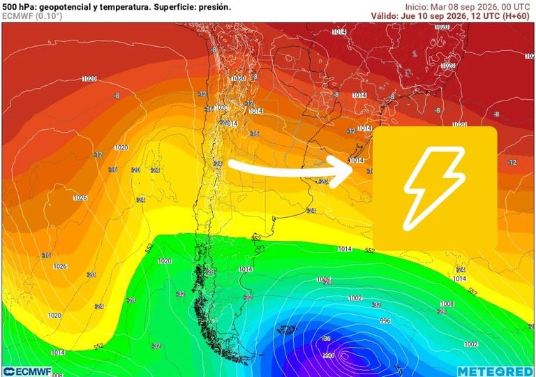 Lluvias y tormentas el&eacute;ctricas marcar&aacute;n el cambio de tiempo en la zona central