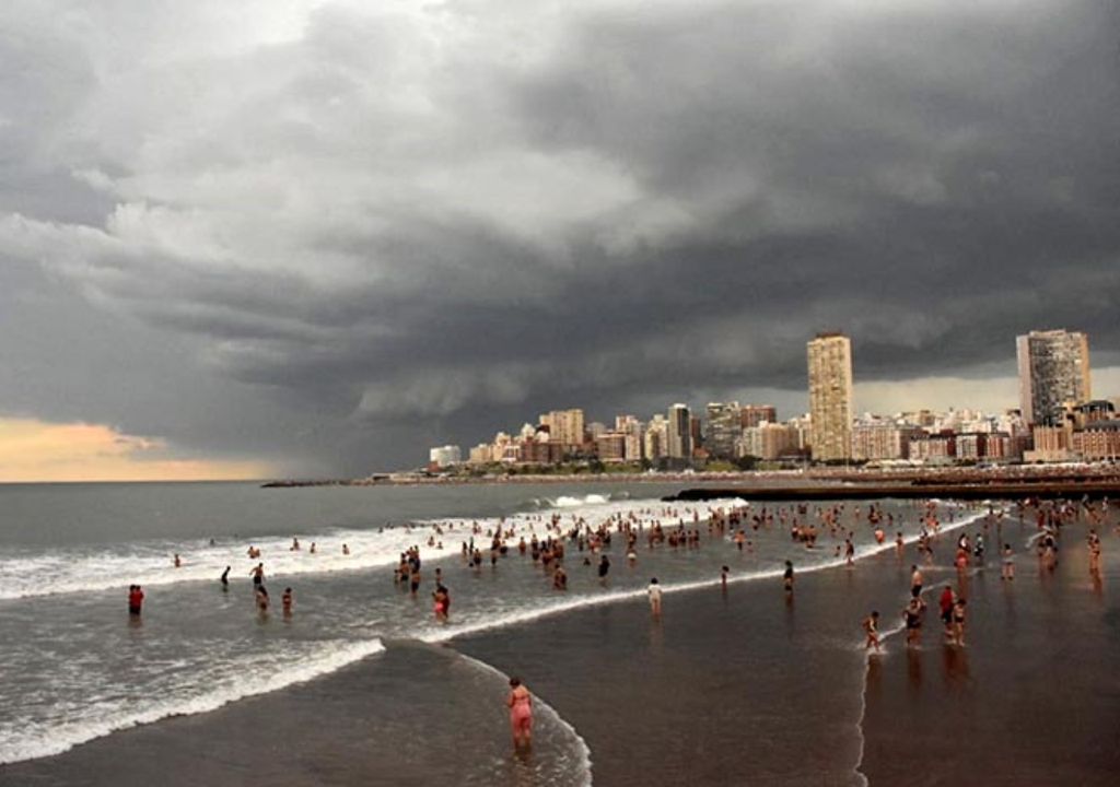 Mar del Plata tormenta alerta