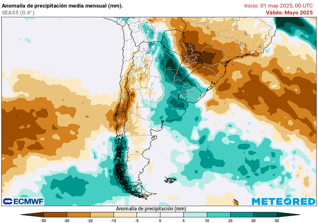 Lluvia, Mayo, Tendencia, Pronostico, Argentina