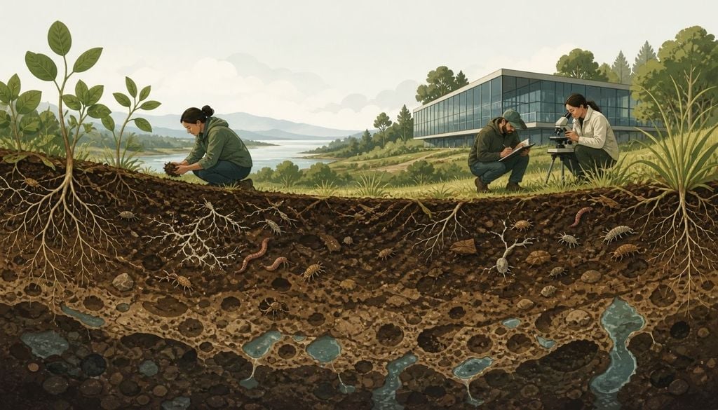 Bajo nuestros pies hay un universo vivo que filtra agua, almacena carbono y sostiene la vida. Un nuevo centro de investigación chileno se propone, por fin, escucharlo.