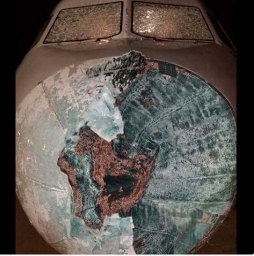 Lo Que Puede Hacer El Granizo A Un Avión Lo Que Puede Hacer El Granizo A Un Avión