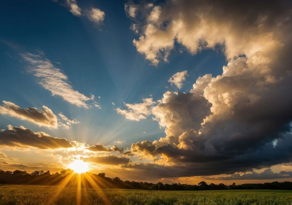 Nuvole al tramonto. Nuvole al tramonto.