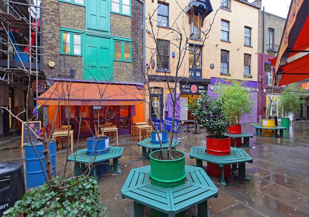 Neal's yard in Covent Garden.