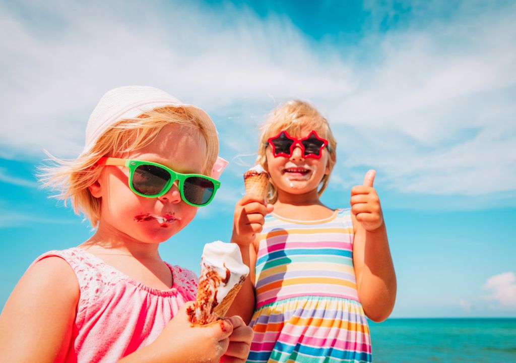 Ice-cream on the beach