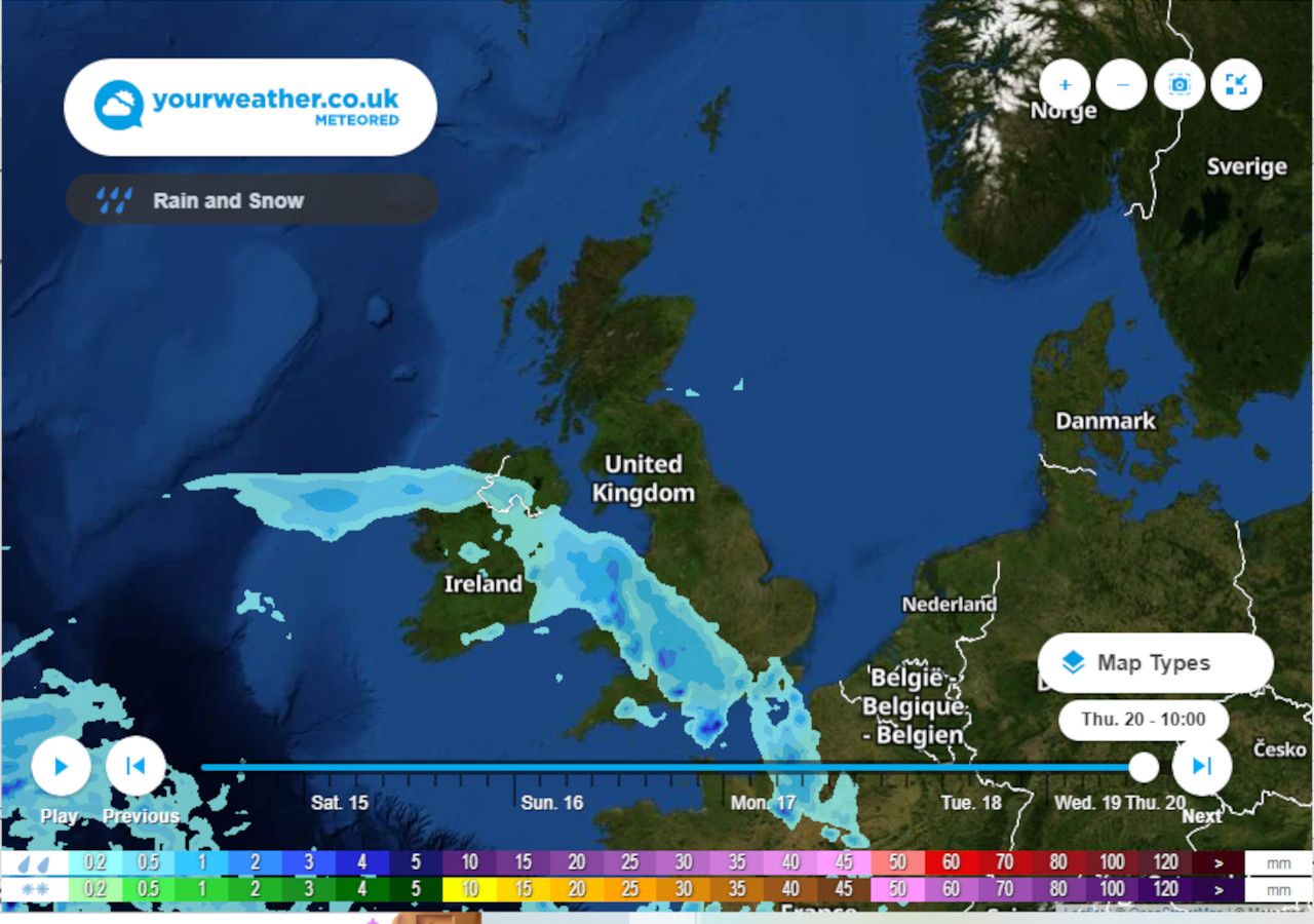 The UK weather outlook for the rest of October 2022