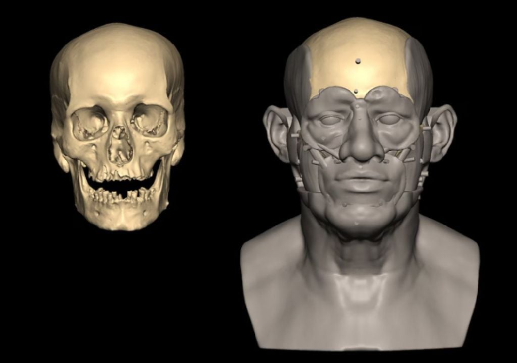 Reconstrucción facial del individuo de Nuwayrat