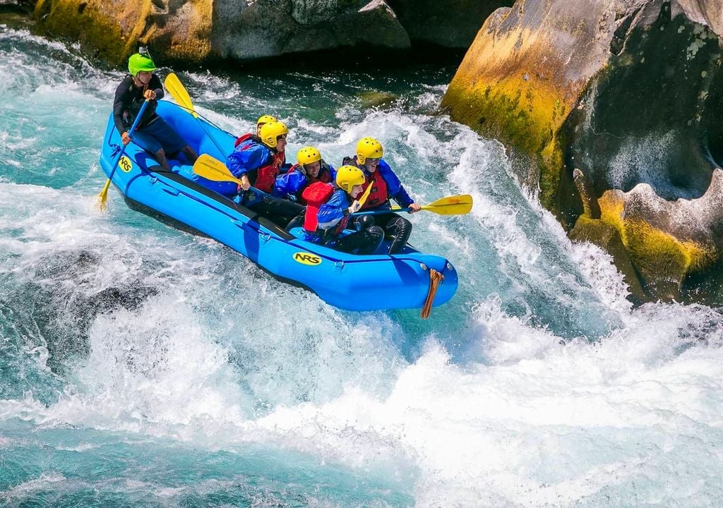 Rafting en ríos de Chile.